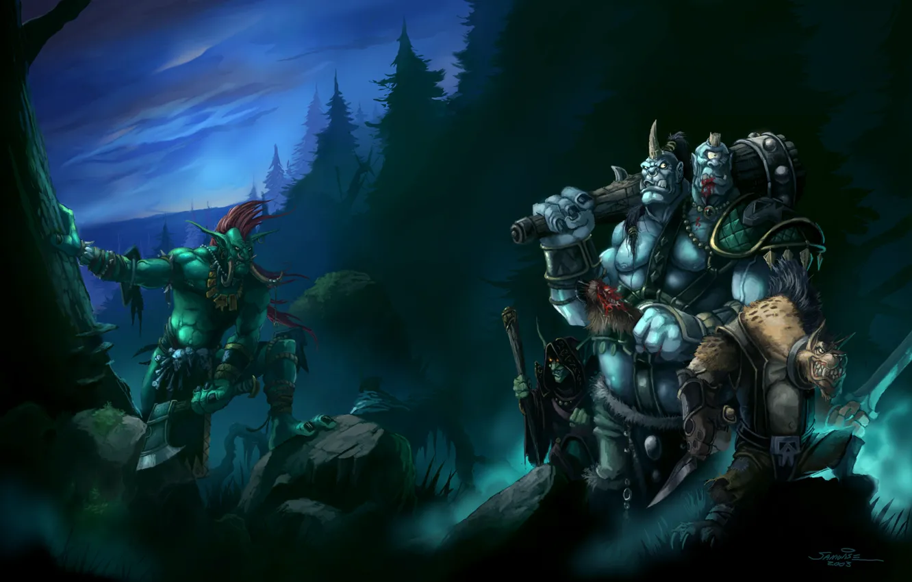 Photo wallpaper World of Warcraft, Troll, Ogre, Composition Samwise Didier, Roleplay