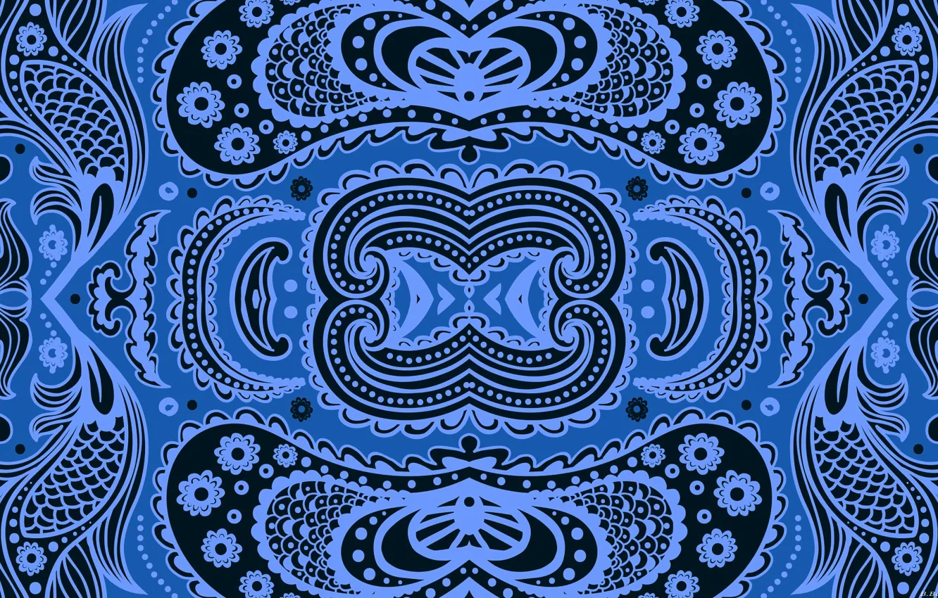 Photo wallpaper blue, background, pattern, a remake, hellena