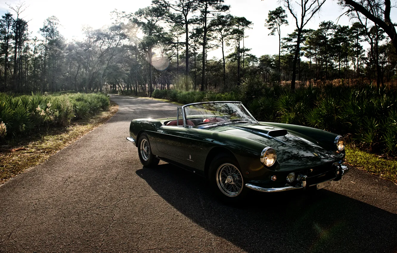 Photo wallpaper Ferrari, Ferrari, Cabriolet, 400, 1961, SWB, Superamerica