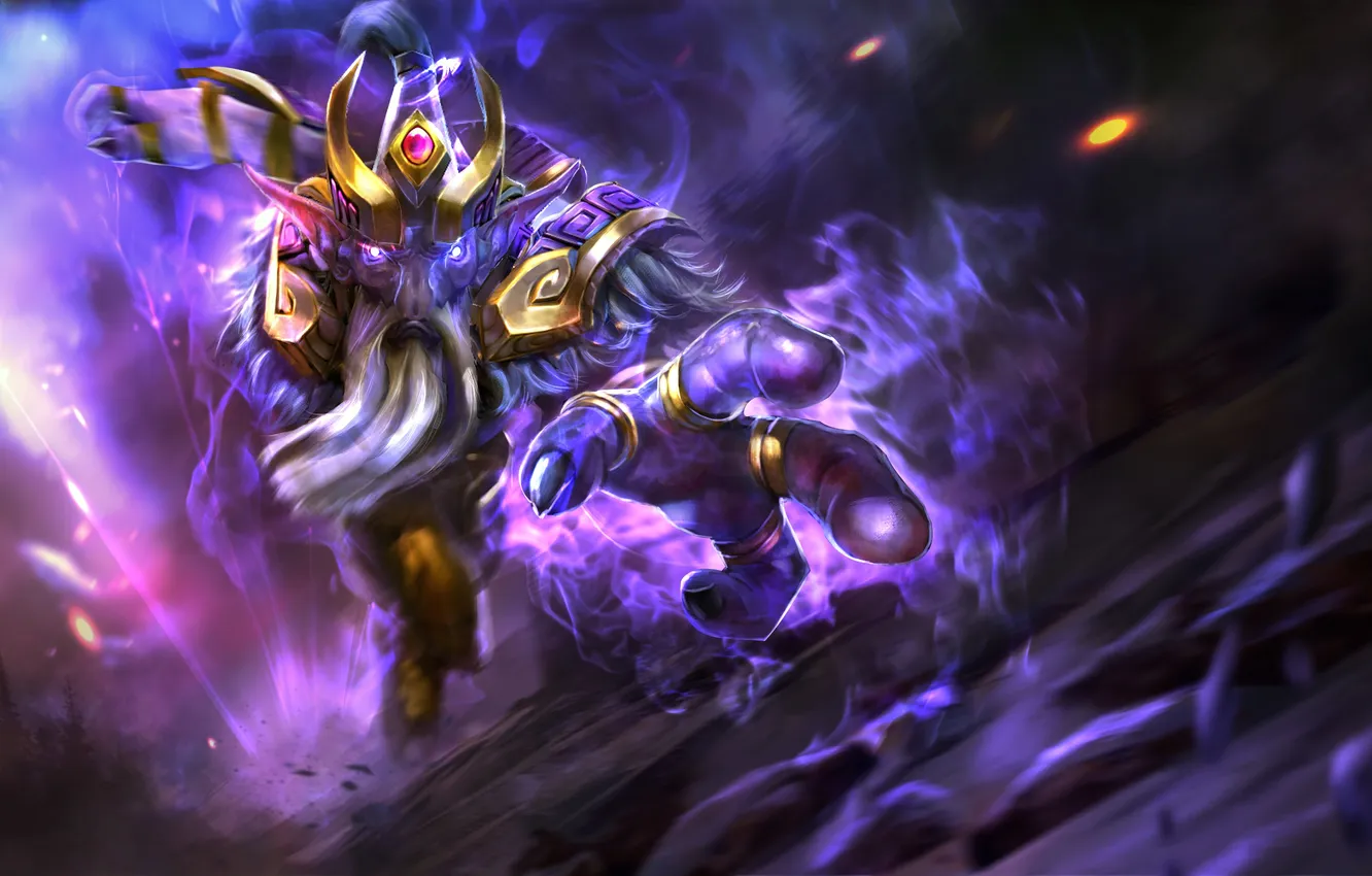 Photo wallpaper magic, being, art, dota 2, Dark Seer, TrungTH