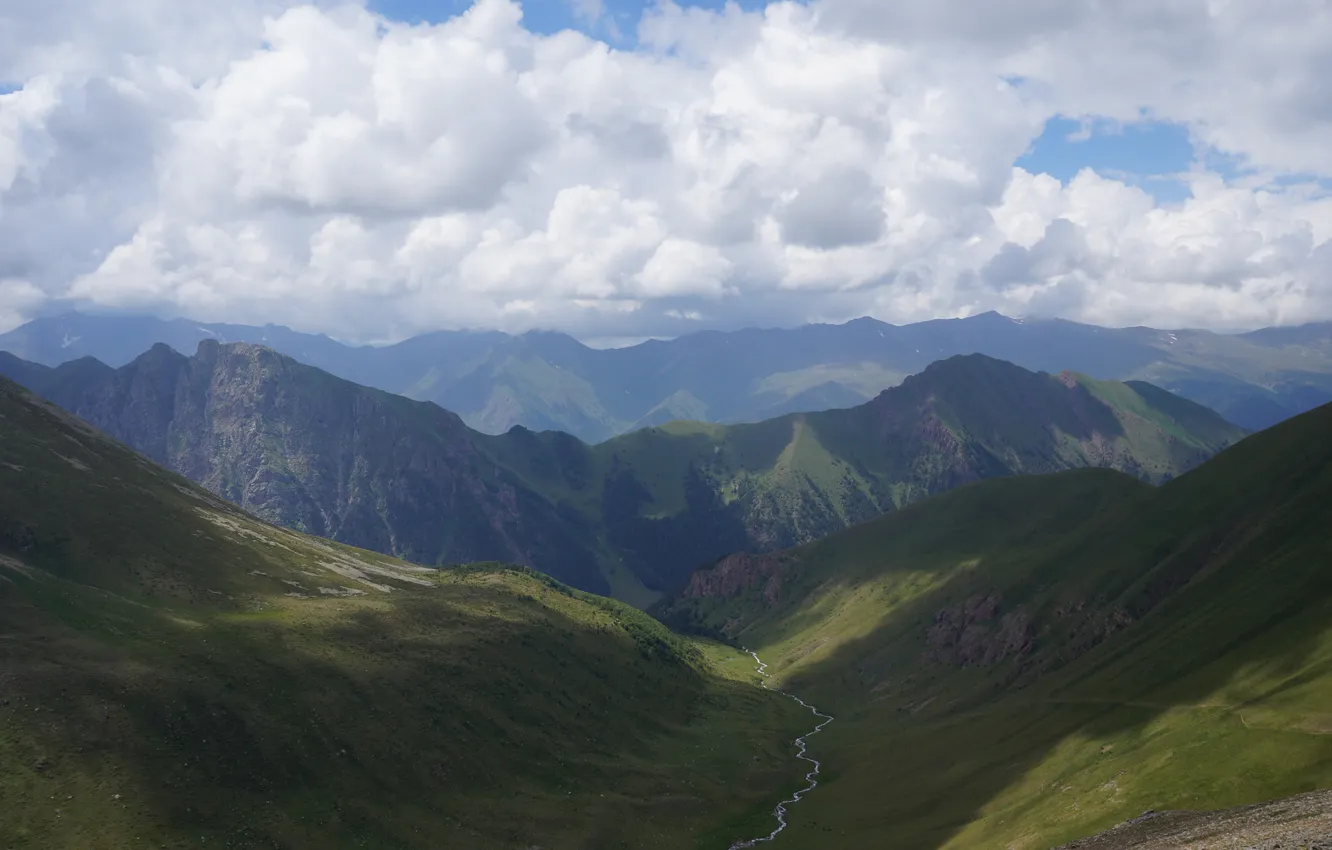 Photo wallpaper landscape, mountains, nature, The Caucasus, landscape, nature, mountains, Caucasus