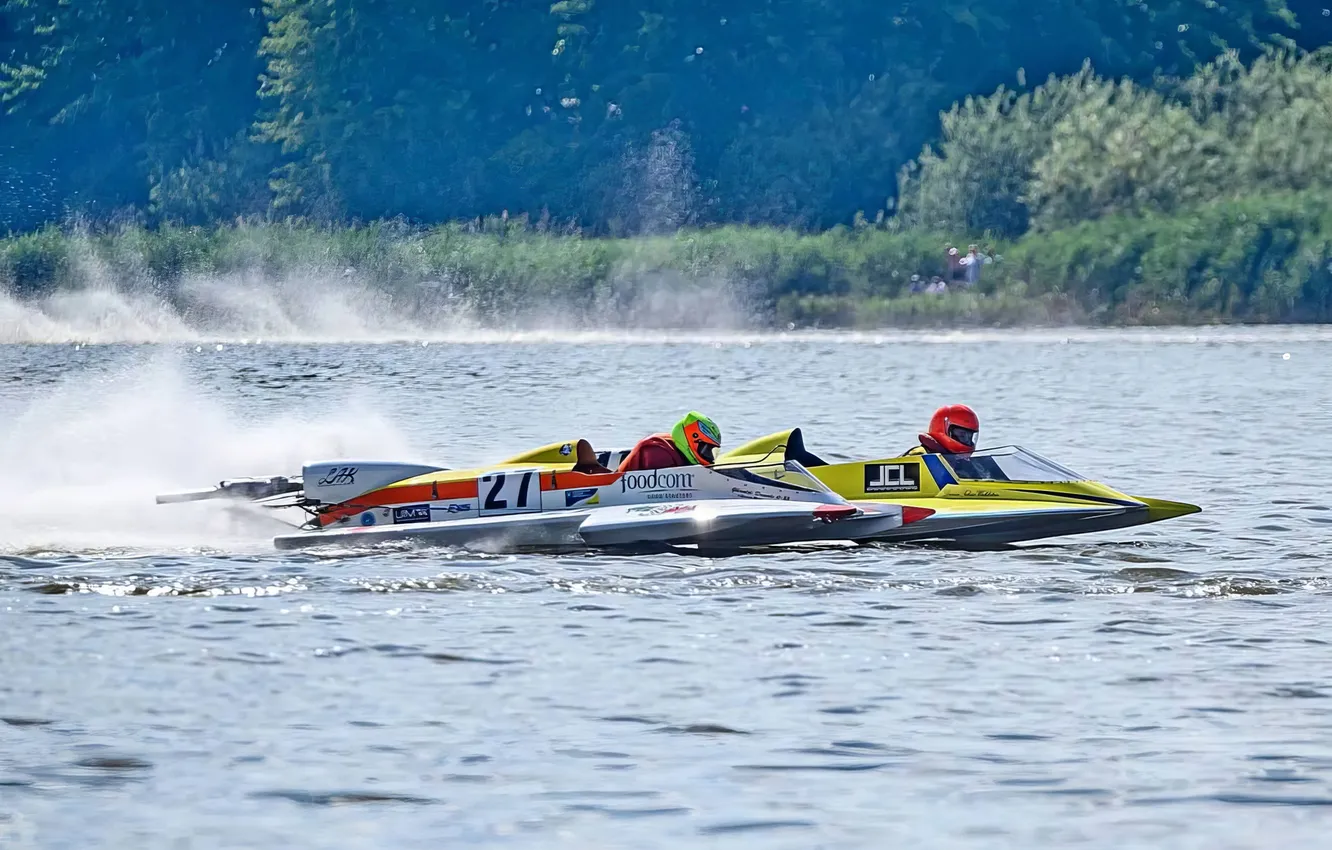 Photo wallpaper race, boat, speed