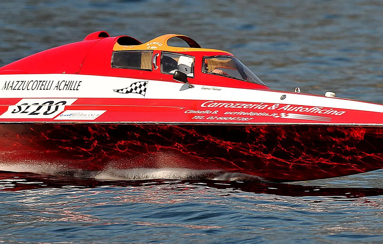 Photo wallpaper boat, race, speed