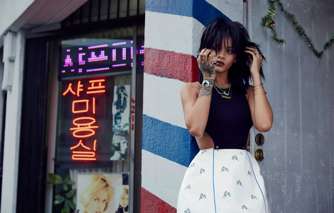 Photo wallpaper singer, Rihanna, Rihanna, girl