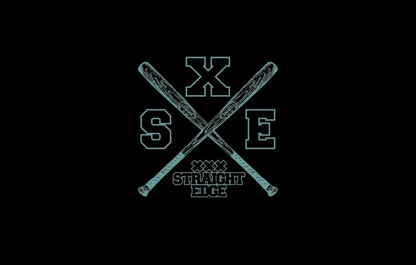 Photo wallpaper a clear distinction, straight edge, sxe