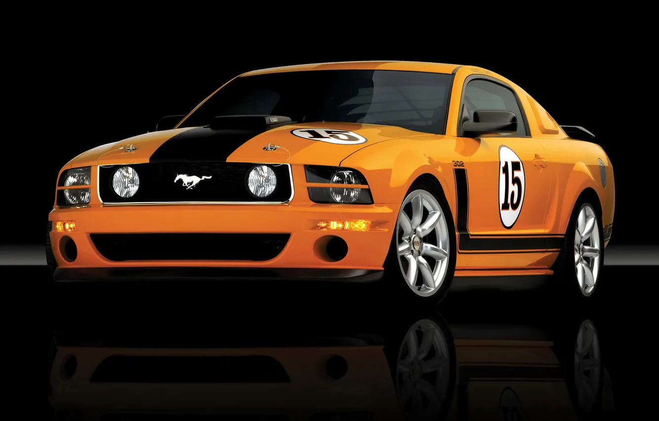 Photo wallpaper machine, Mustang, Ford, cars