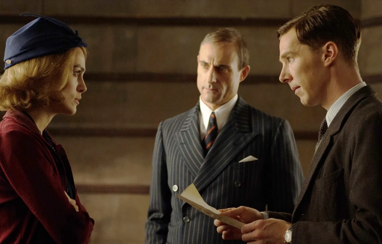 Photo wallpaper Benedict Cumberbatch, Benedict Cumberbatch, still from the film, a sheet of paper, 2014, The Imitation …