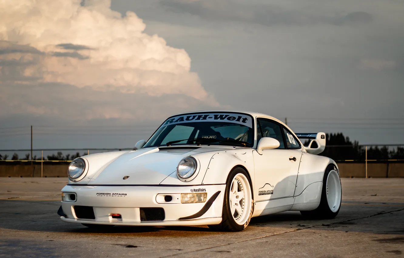 Photo wallpaper Porsche, 964, Turbo, Track, RWB, Function, ADV5
