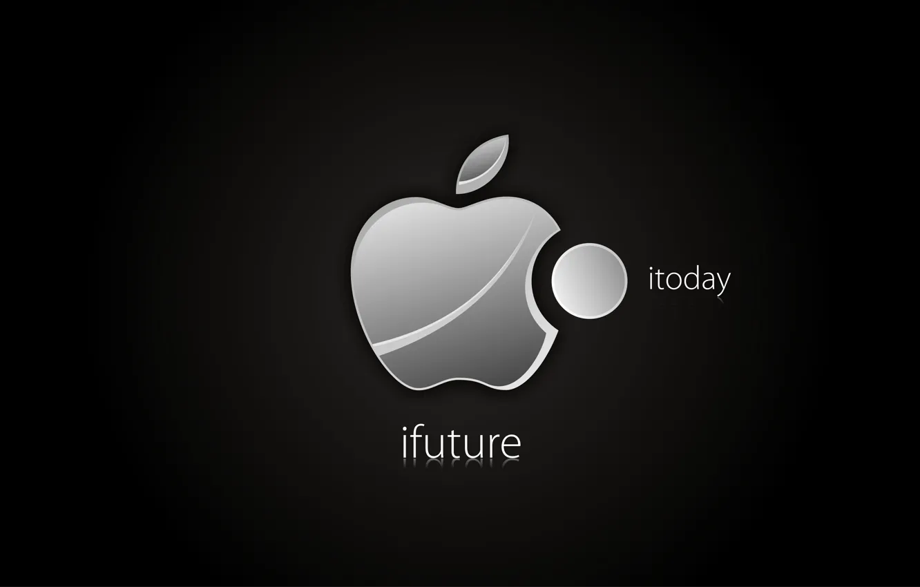 Photo wallpaper future, Apple, minimalism, The dark background, creativity