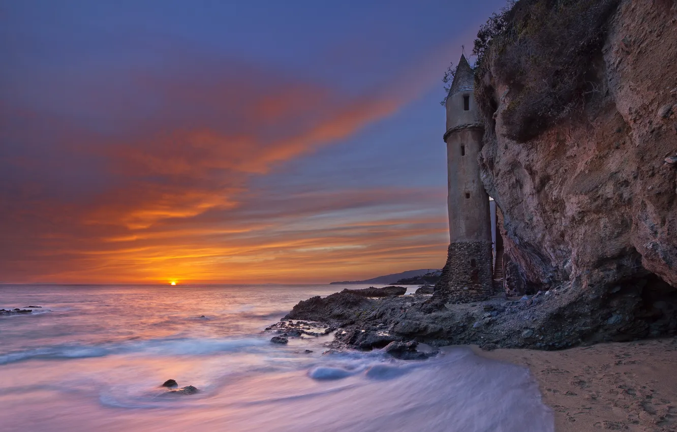 Photo wallpaper Laguna Beach, Victoria Beach, The Tower