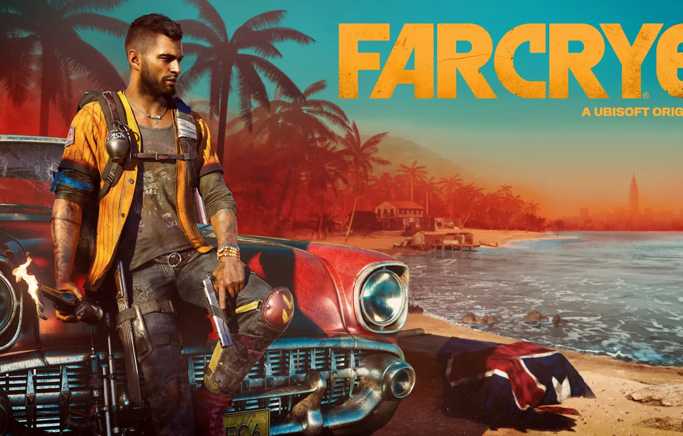 Photo wallpaper Far Cry, artwork, Edge Lights, Far Cry 6, E3 2021