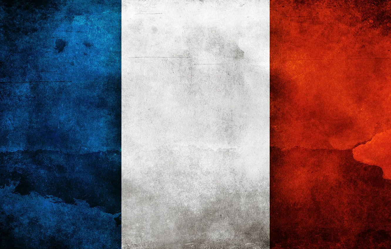 Photo wallpaper France, flag, France, flag