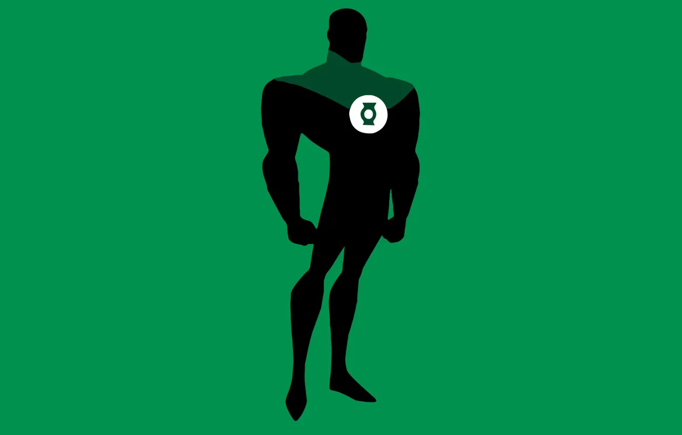 Photo wallpaper minimalism, minimal, Green Lantern, Green Lantern, DC Comics, Justice League, Justice League