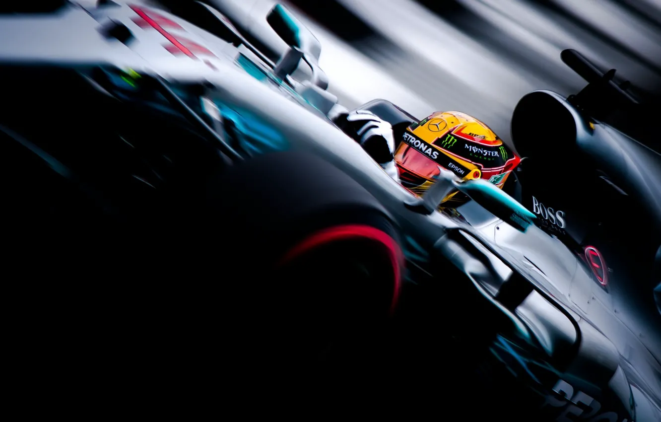 Photo wallpaper Mercedes, Lewis Hamilton, Silverstone, F1 British Grand Prix