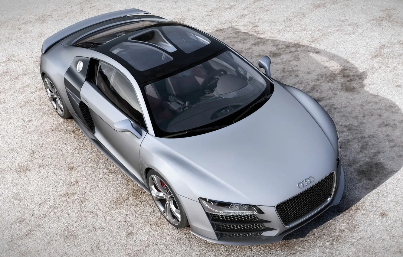 Photo wallpaper machine, Germany, Audi-R8-V12-TDI-Front-Angle