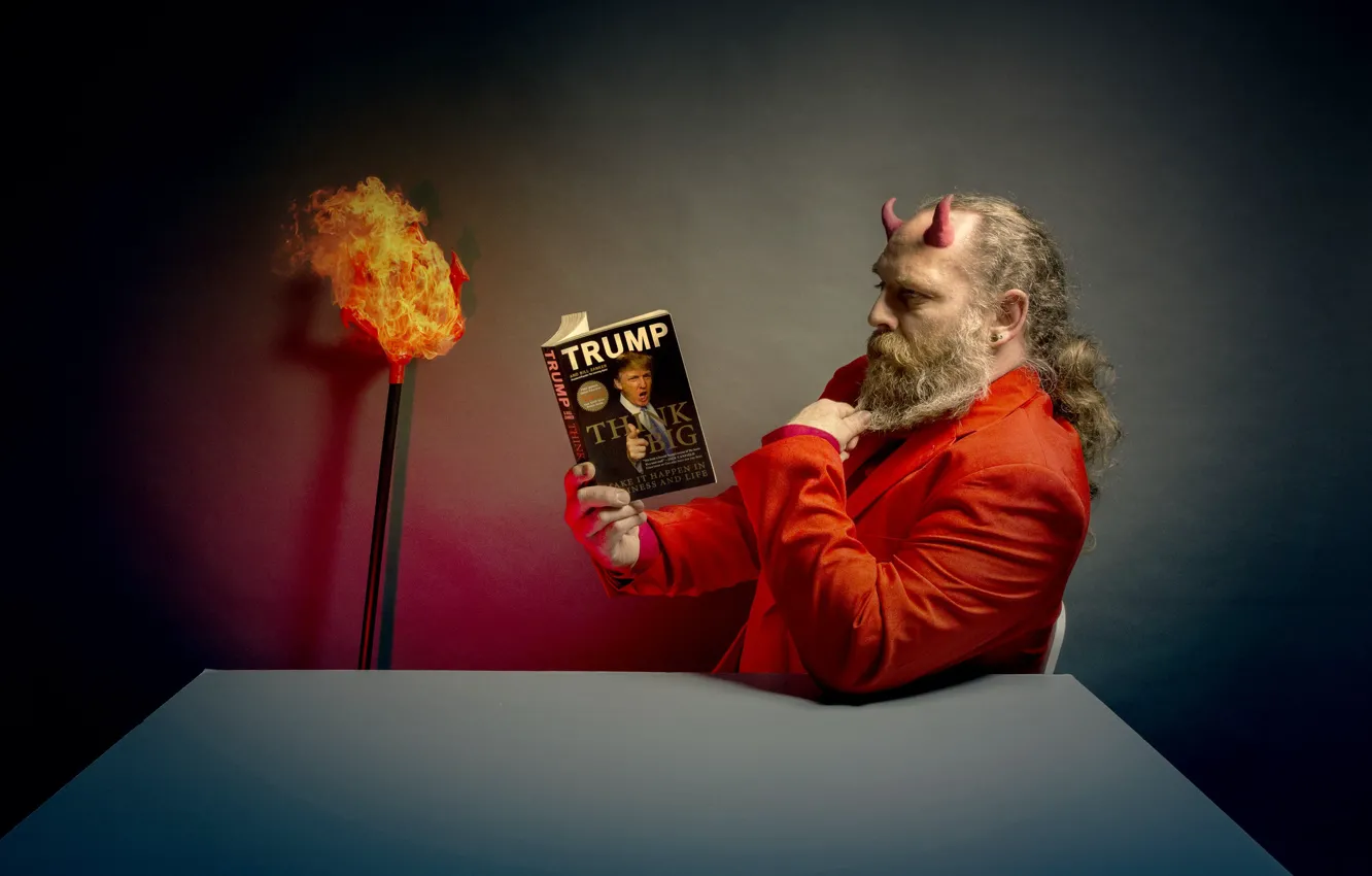 Photo wallpaper people, hell, book