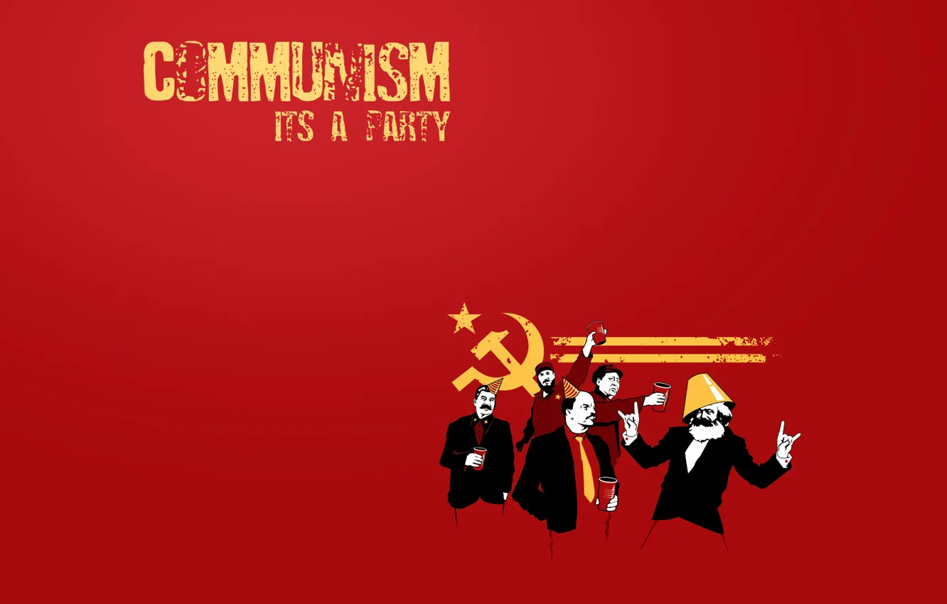 Photo wallpaper communism, Lenin, party, communism, Karl Marx, Stalin, Mao Zedong, Fidel Castro
