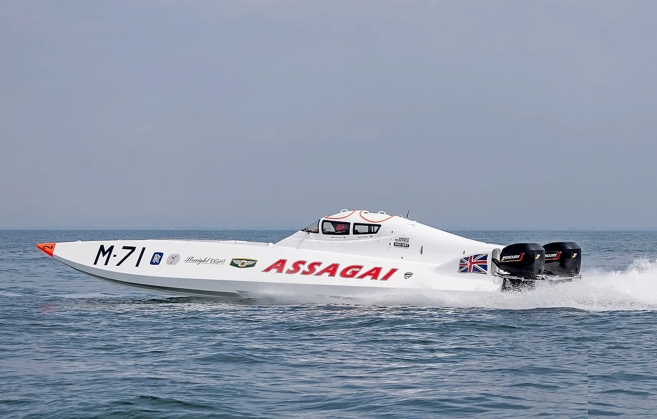 Photo wallpaper race, boat, speed