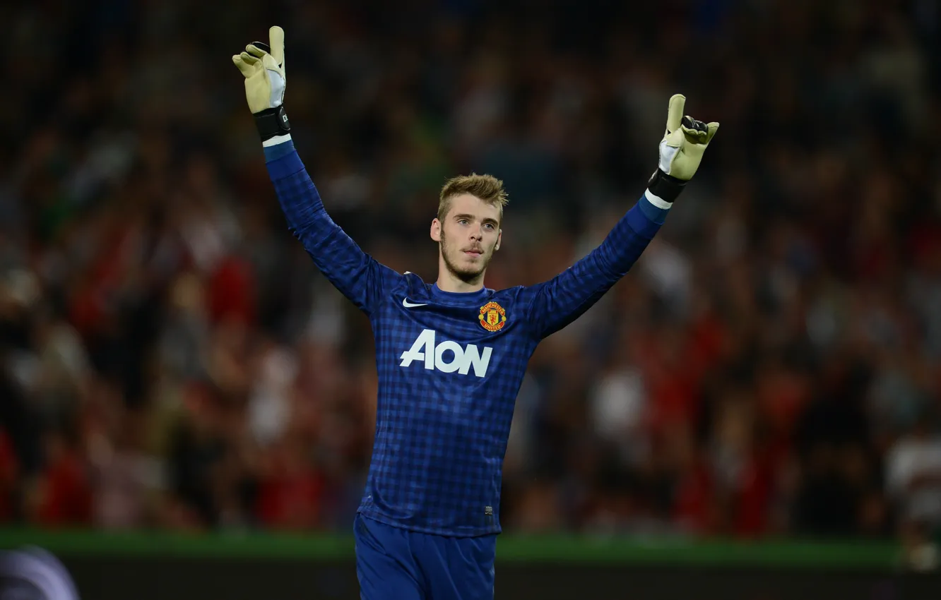 Photo wallpaper Manchester United, Old Trafford, Gea, red devil