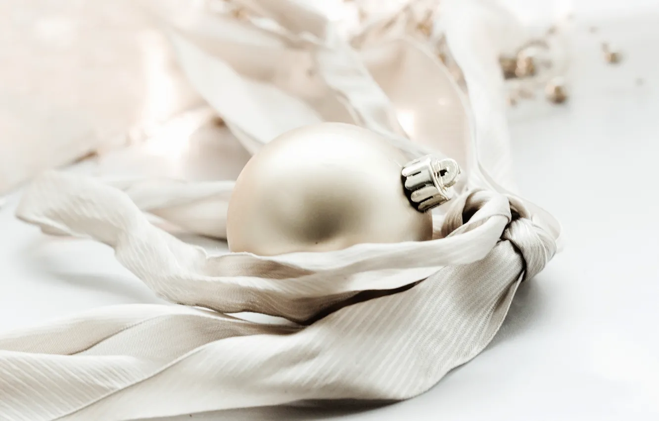 Photo wallpaper balls, holiday, balls, toy, new year, Christmas, tape, gold