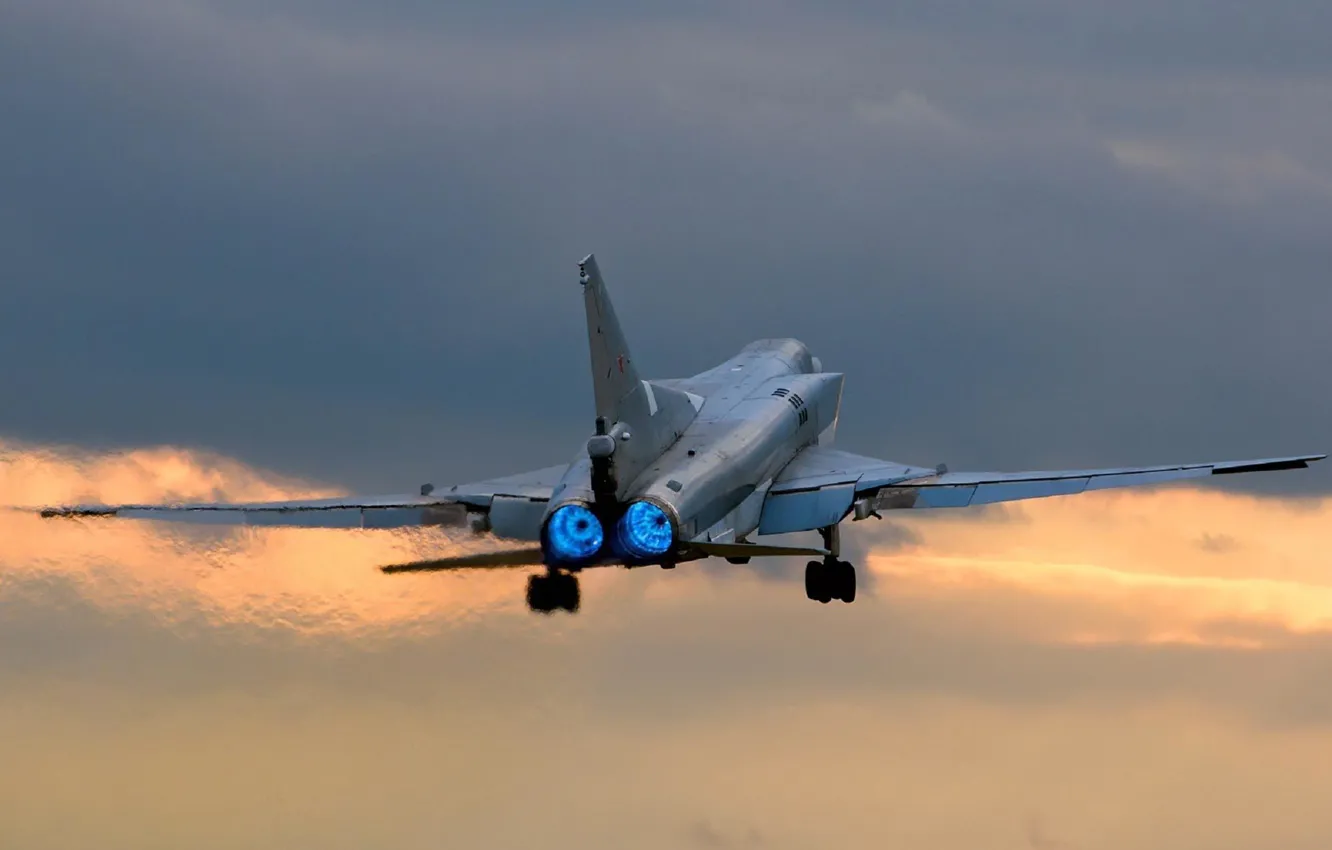Photo wallpaper the plane, the rise, nozzle, Backfire, wing, supersonic, far, Tu-22M