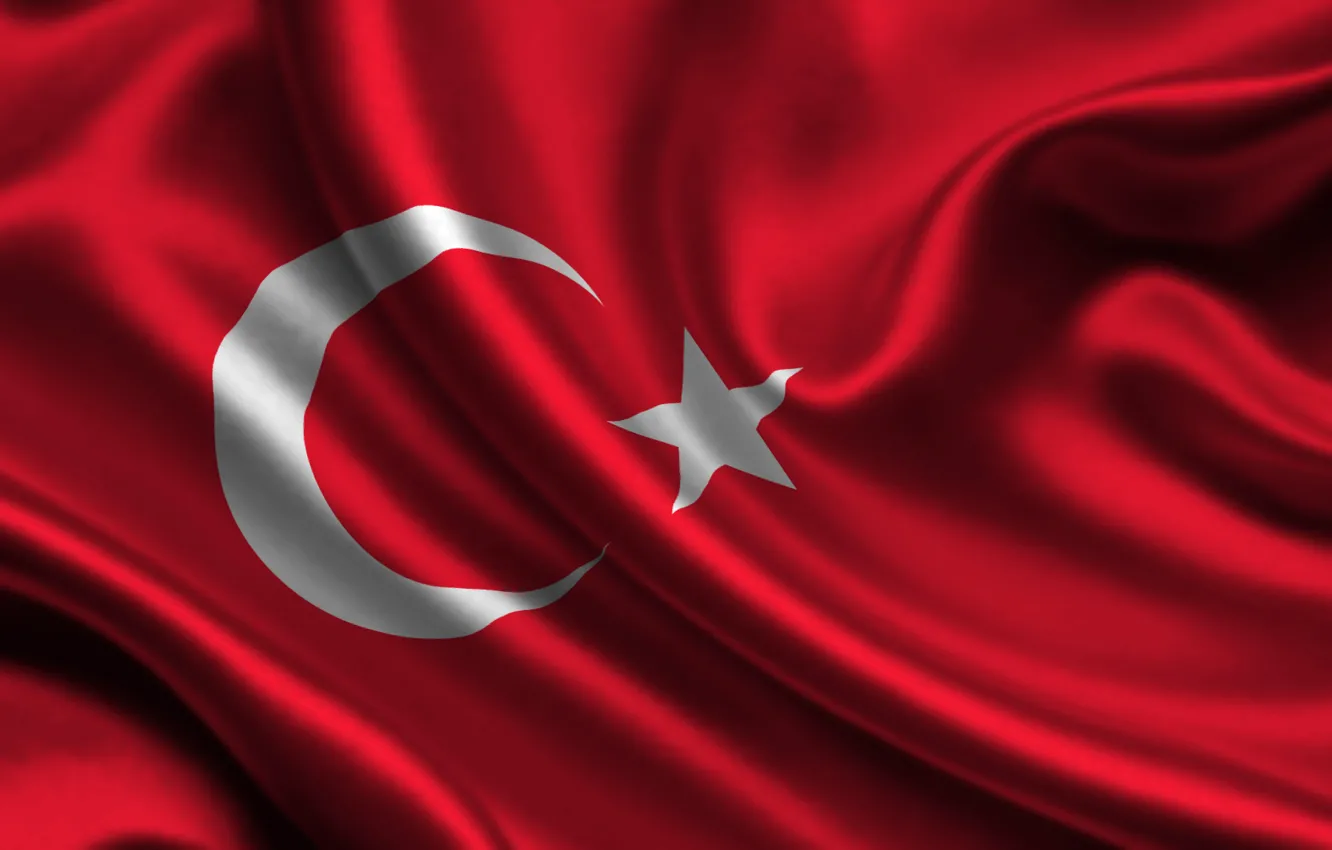 Photo wallpaper flag, Turkey, turkey
