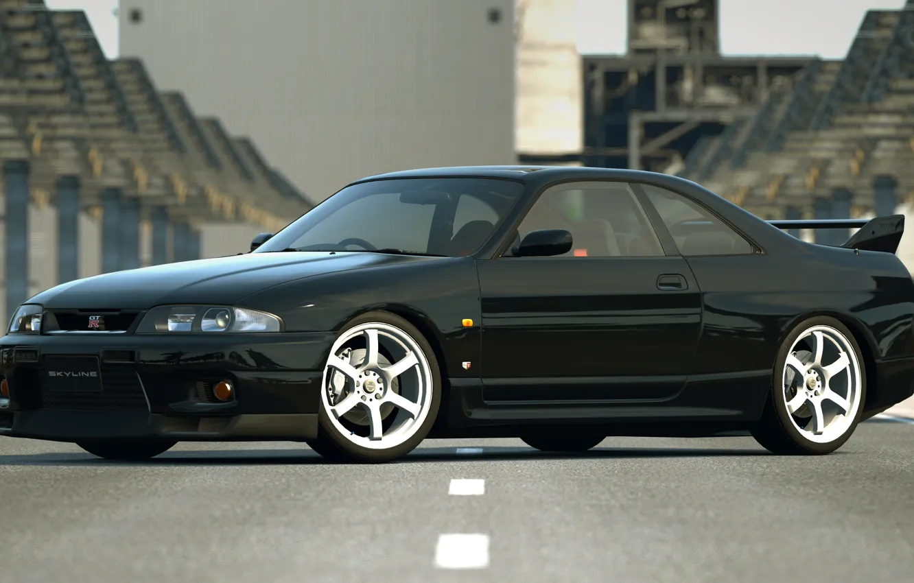 Photo wallpaper Nissan, r33, Skyline GTR