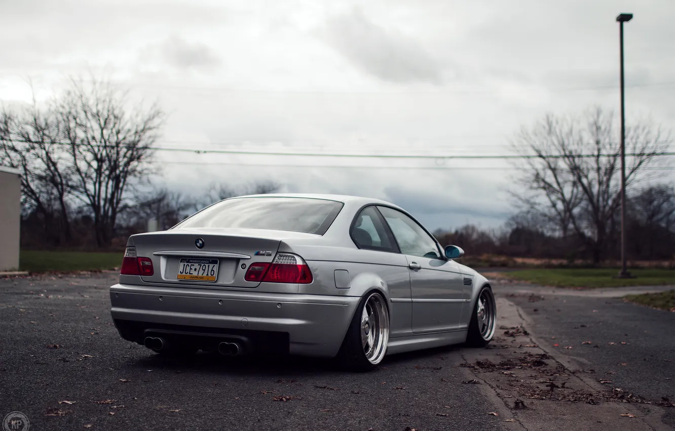 Photo wallpaper grey, BMW, coupe, BMW, E46