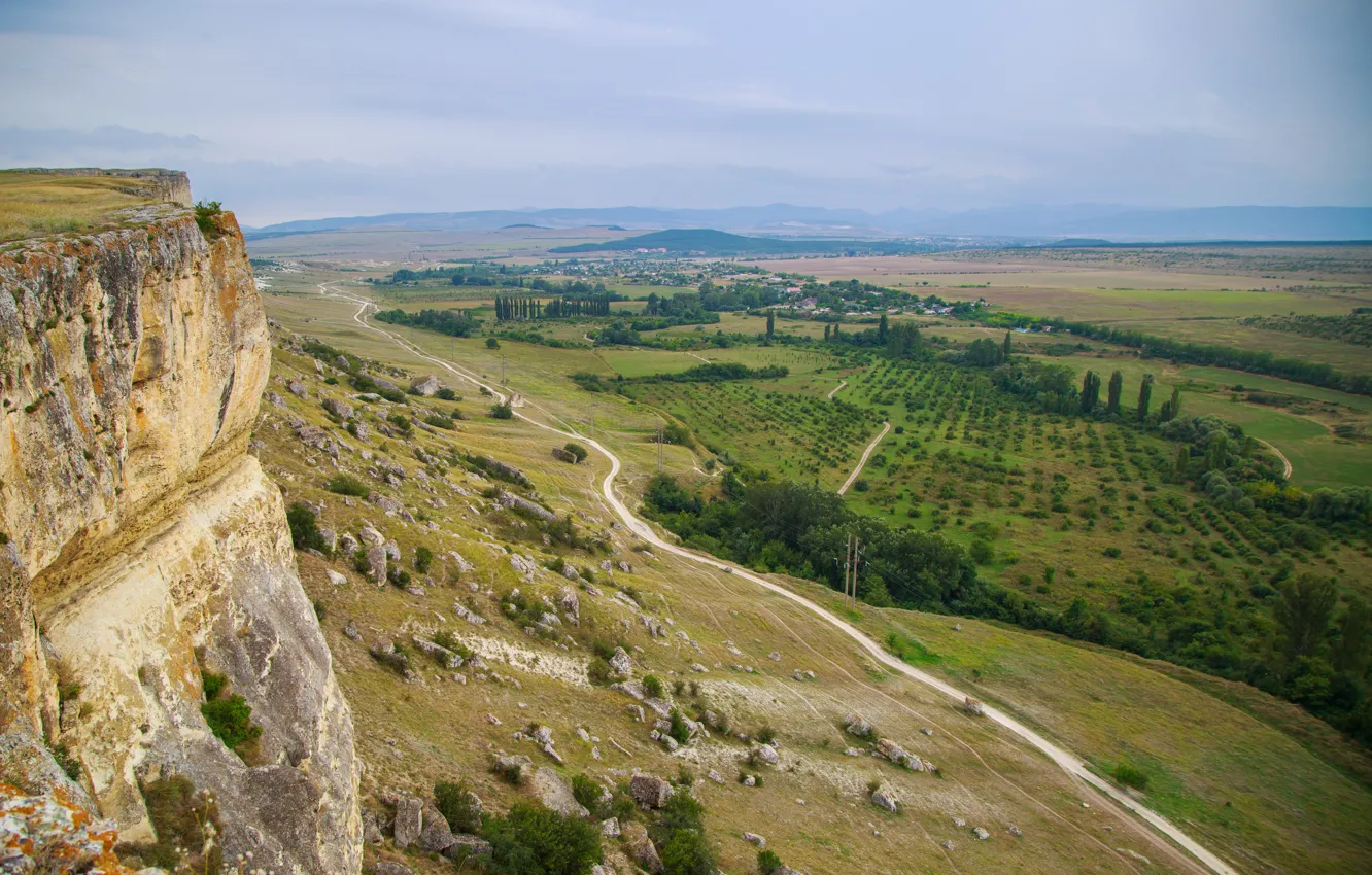 Photo wallpaper Crimea, Russia, mountains, White Rock, summer