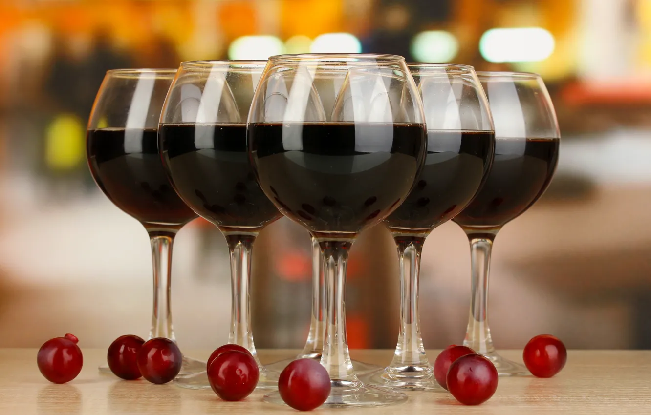 Photo wallpaper wine, red, glasses, drink, alcohol