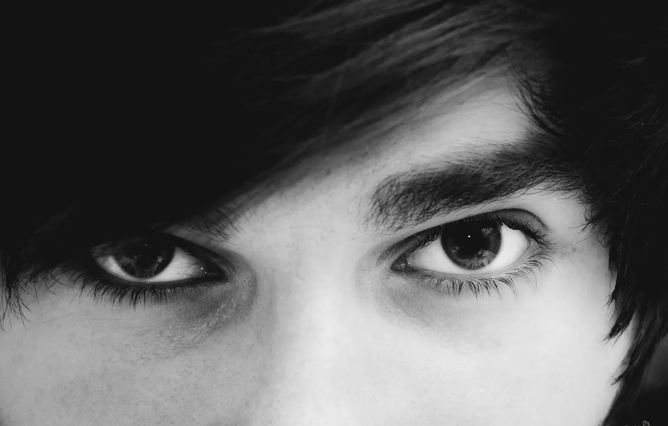 Photo wallpaper eyes, look, h\b