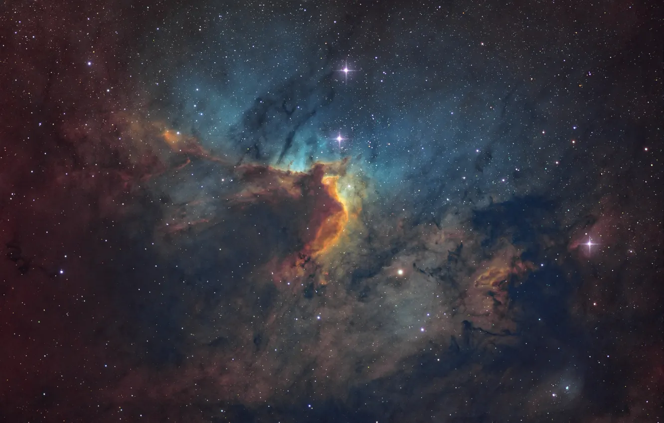 Photo wallpaper the sky, space, stars, the universe, galaxy, space, astrophotography