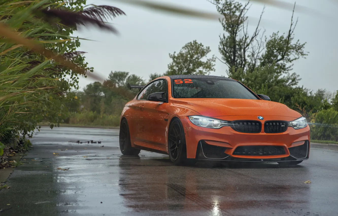 Photo wallpaper BMW, Light, Orange, F82, Sight, Adaptive LED