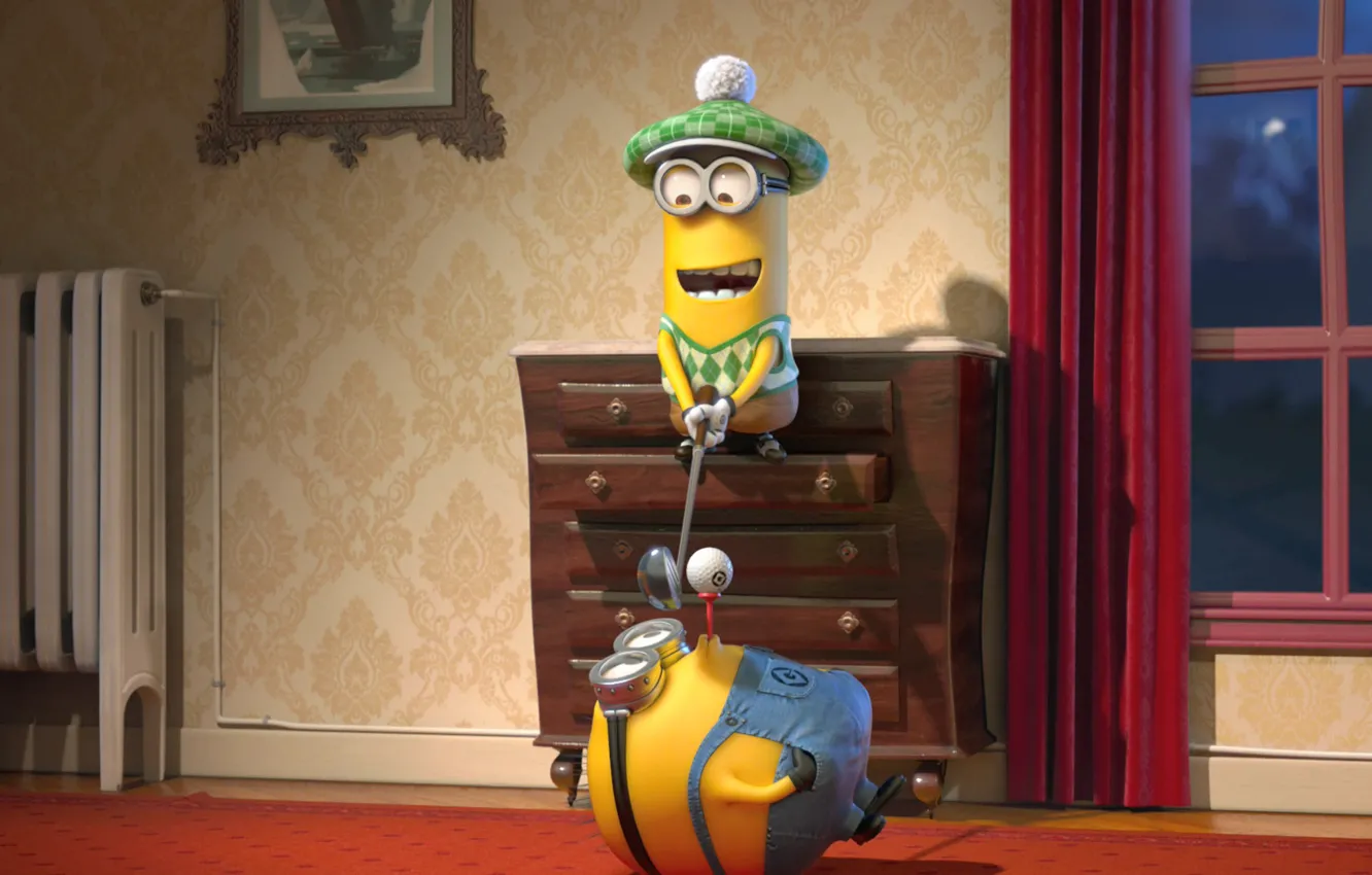 Photo wallpaper the film, minion, cartoon Despicable me 2