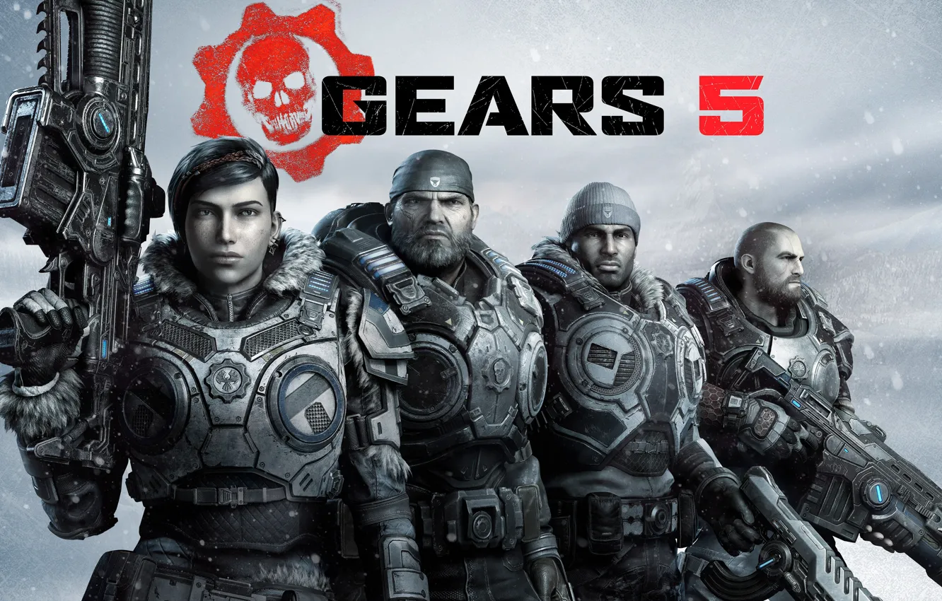 Photo wallpaper weapons, brunette, Gears of War, games, marcus fenix, Microsoft Game Studios, Marcus Fenix, Kait Diaz