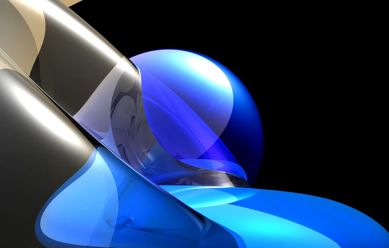 Photo wallpaper light, balls, Shine, color, the volume