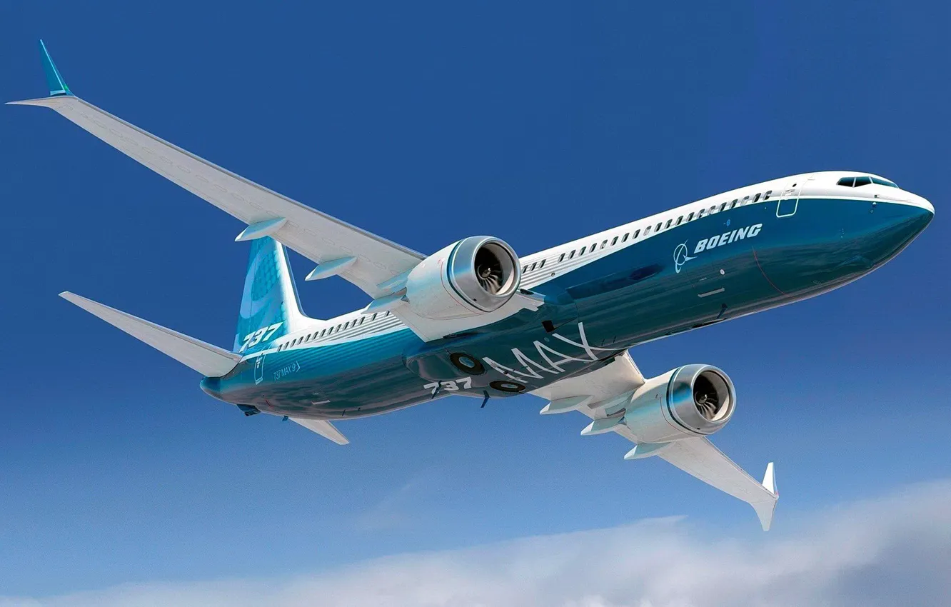 Photo wallpaper Boeing, airplane, aviation, Liner