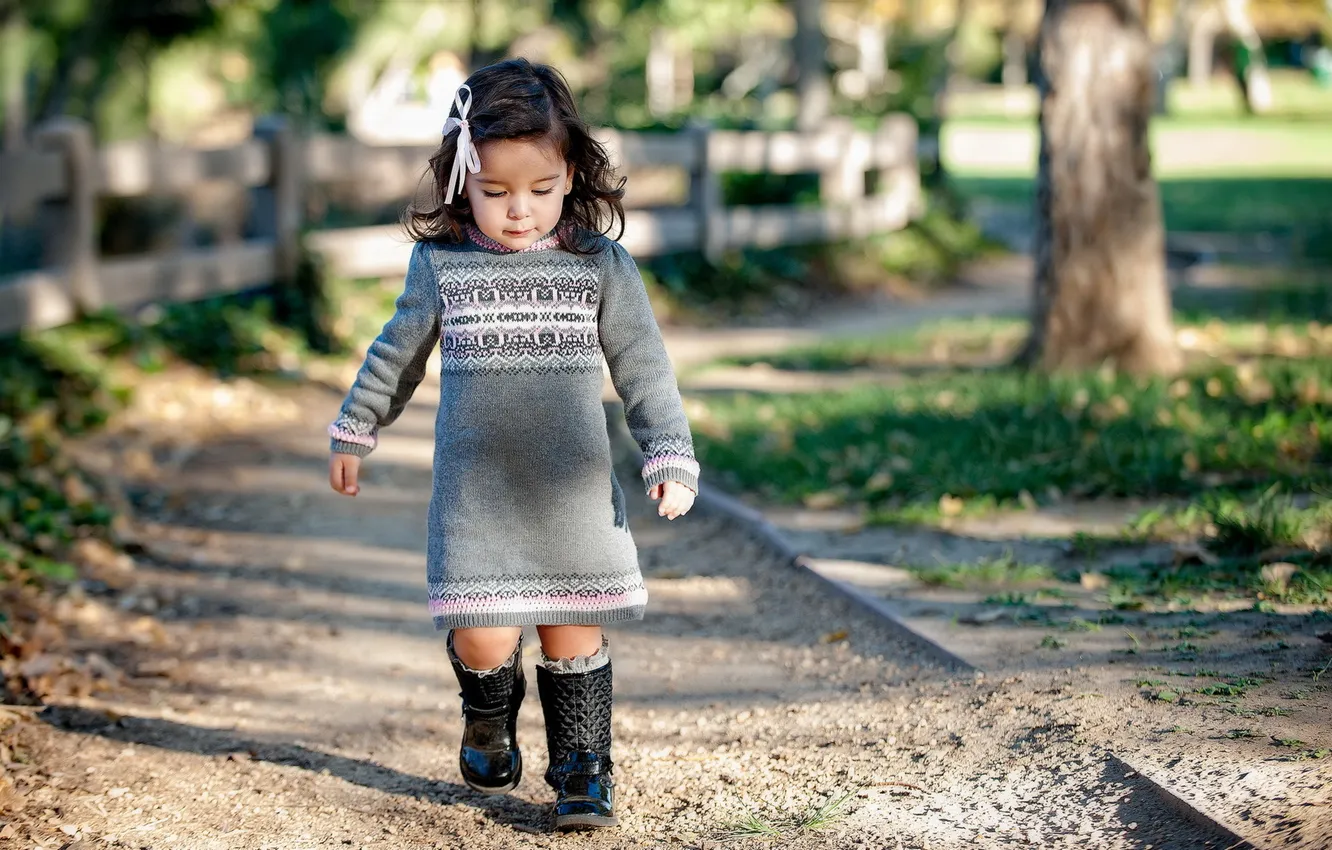 Photo wallpaper mood, street, girl