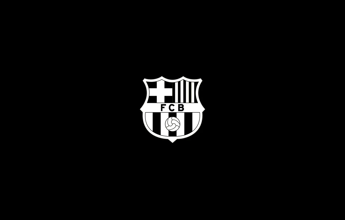 Photo wallpaper football, minimalism, logo, Barcelona, football, barcelona