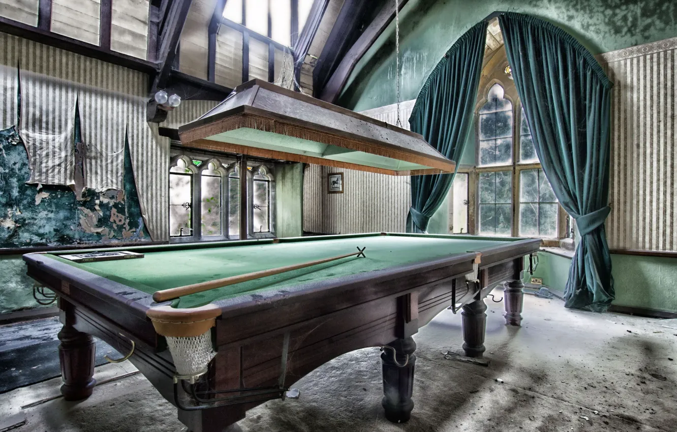 Photo wallpaper table, sport, Billiards