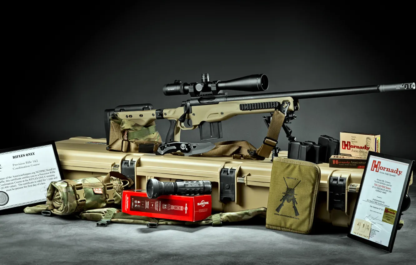 Photo wallpaper sniper rifle, Stiller Tac 30 AW build, Spartan Precision Rifles