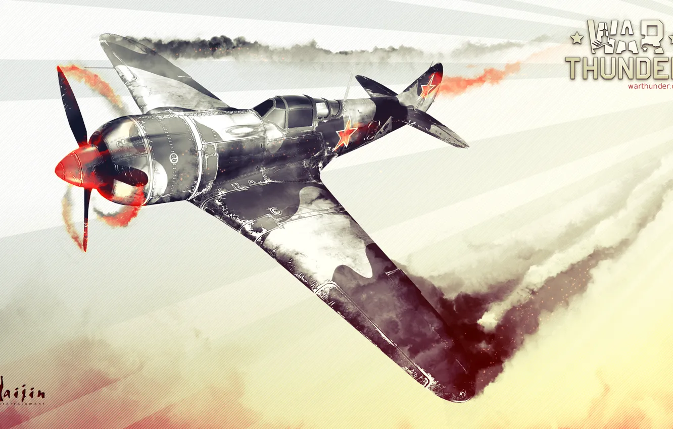 Photo wallpaper War Thunder, the simulator, Lavochkin, Video game