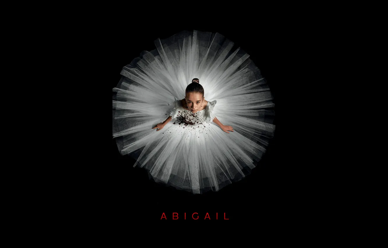 Photo wallpaper black background, movies, Abigail, Black Dark, 2024 Movies, Horror Movies