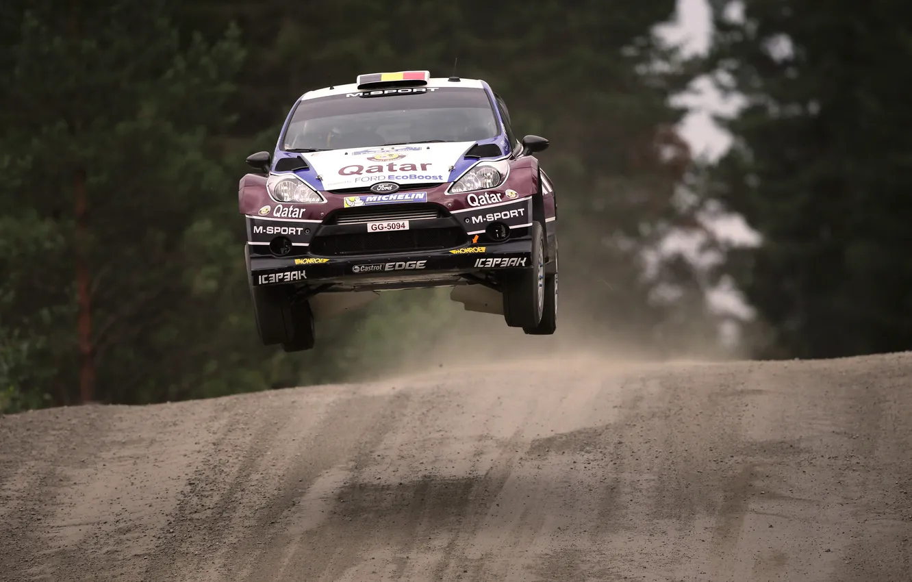 Photo wallpaper machine, auto, race, sport, speed, Ford, The hood, WRC