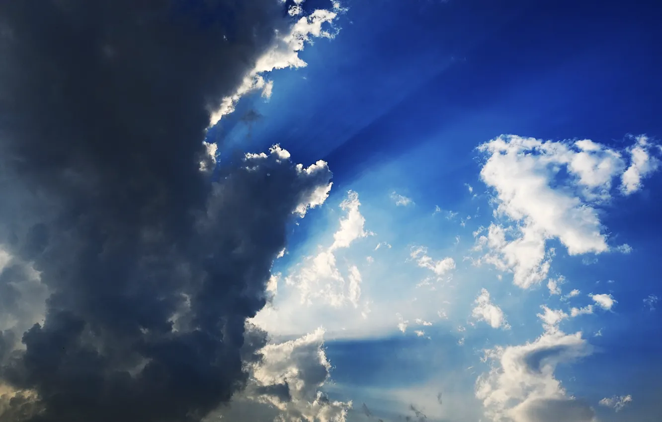 Photo wallpaper relax, sky, blue, cloud