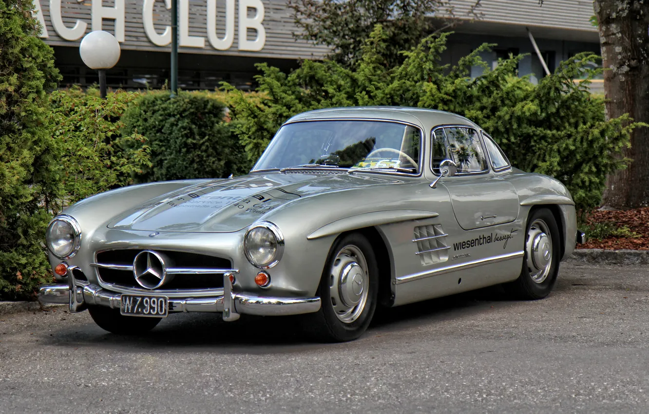 Photo wallpaper Mercedes, retro, old, 300SL