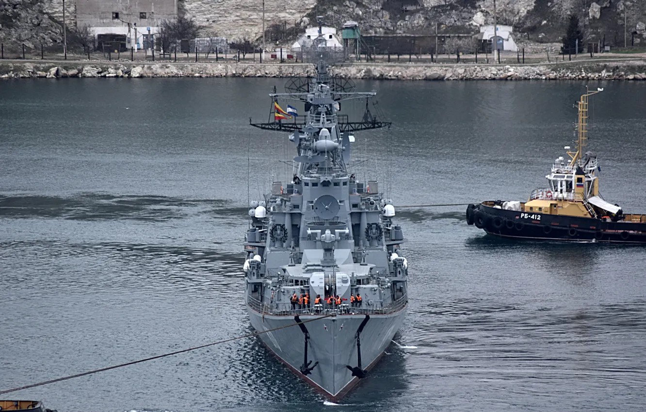Photo wallpaper Navy, Quick-witted, patrol ship, project 61