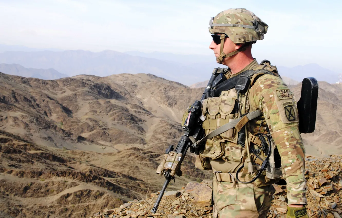 Photo wallpaper weapons, army, soldiers