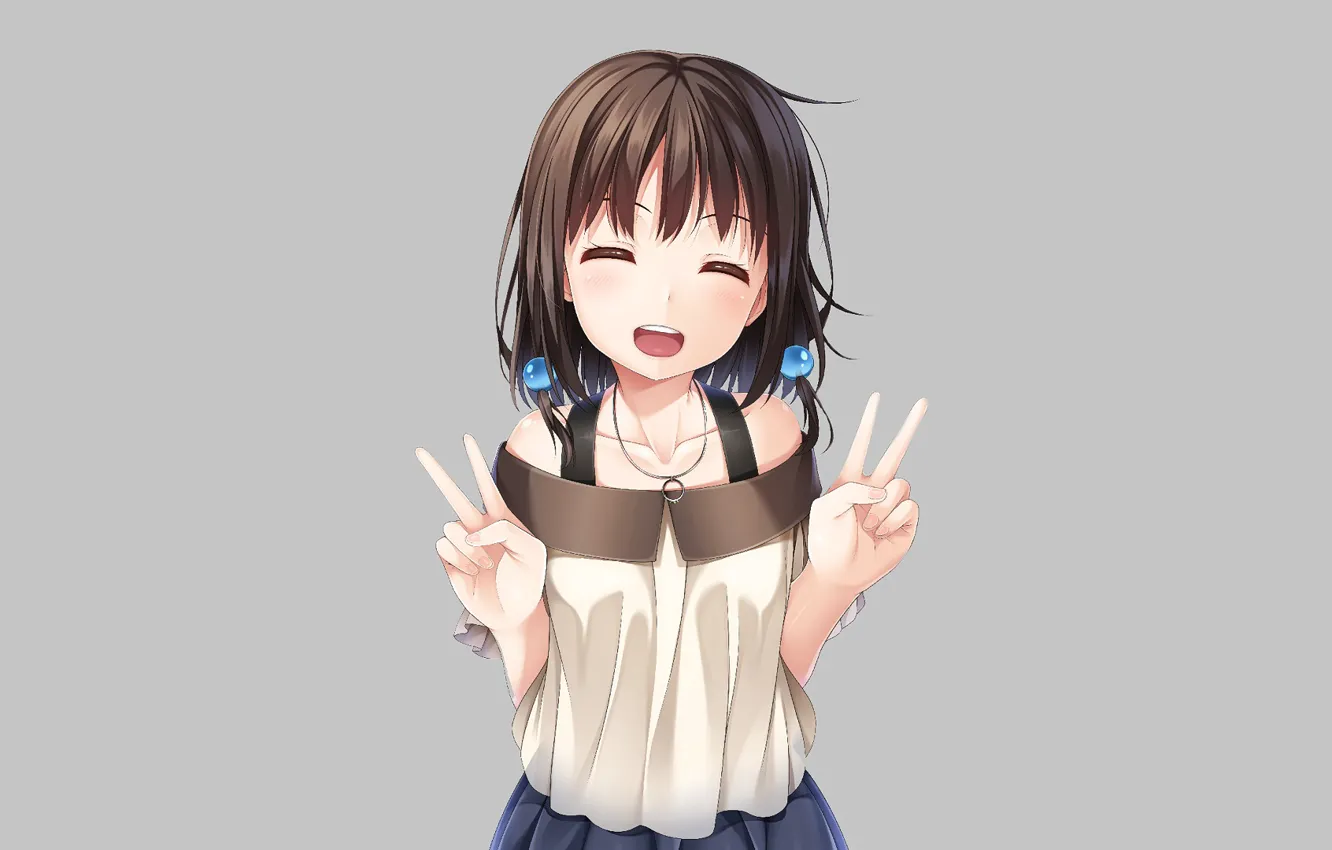 Photo wallpaper background, girl, pendant, beads