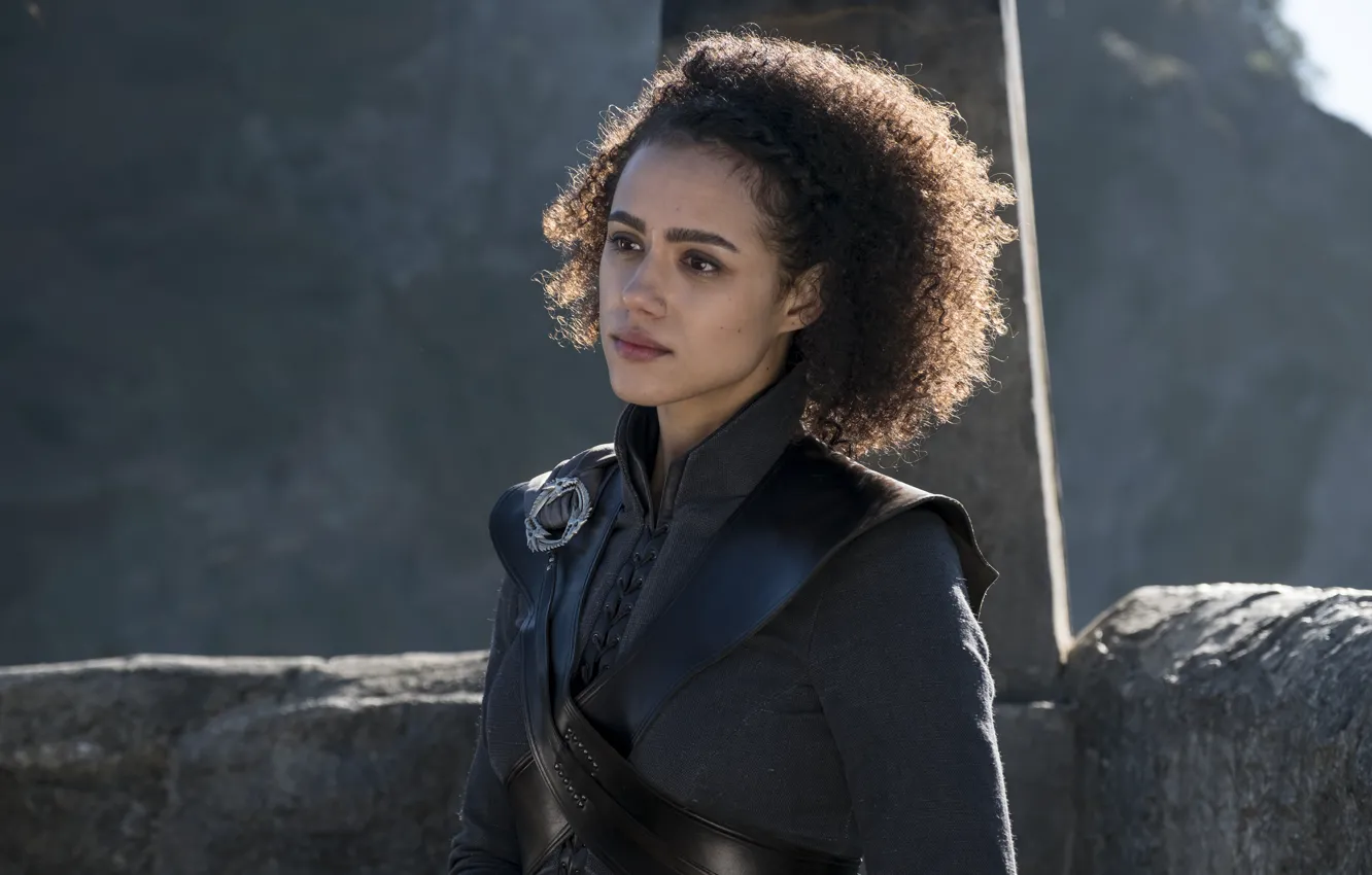 Photo wallpaper leather, Game of Thrones, actress, Nathalie Emmanuel, Missandei